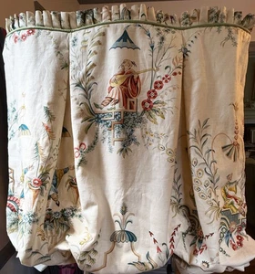 Vintage Ballonschirm Brunschwig Leinen Le Jardin Chinois "River Song".  ZZ573 - Bild 1 von 7