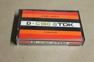 TDK D C180 casete de audio vintage cinta en blanco usado Hecho en Japón - Imagen 1 de 5