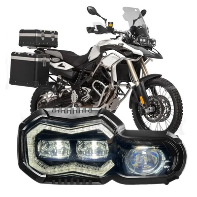LED Headlight For BMW F800GS 2008-2018 F700GS 2013-2018 F650GS 2008-17 HI-LO DRL - Image 1 of 4