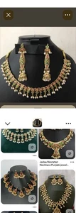 New Jadau Chookar earrings set traditional wedding bridal jewelry festive  - Picture 1 of 13