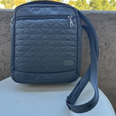 NUEVO SIN ETIQUETAS*CARTERA BANDOLERA/HOMBRO PACSAFE Citysafe CS150 antirrobo gris Foto 1 de 4