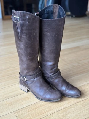 Botas de montar italianas de cuero Charles David - para mujer talla 7 Foto 1 de 4