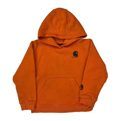 Moletom com capuz Carhartt idade 5 - Algodão laranja pequeno - Imagem 1 de 4