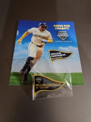 William Contreras Milwaukee Brewers Drive For Charity Pin 2025 - Image 1 of 3