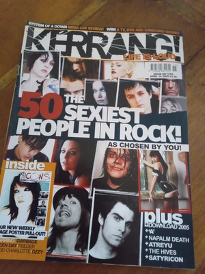 Kerrang Magazine - Issue 1052 April 16 2005 - 50 Sexiest People in Rock Posters - Image 1 of 4