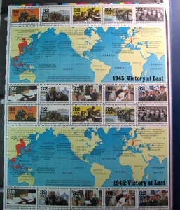 US Stamp Sheet Scott# 2981 World War II-Victory at Last 1995 MNH H367 - Picture 1 of 2