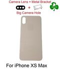 For iPhone XS Max Back Battery Cover Glass Gold Camera Lens Replacement New