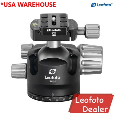 Leofoto LH-55 Tripod Head Ball Head with Quick Release Plate for RRS /ARCA - Image 1 of 4