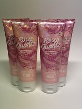 x4 Victorias Secret PINK Rosy Quartz Fragrance Lotion Bright Peony READ