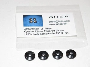GHEA 8120 Racing 12mm Tapered 2 Loch Pack Kolben Kyosho RB5 RB6 RT5 ZT-5 4x1,3 - Bild 1 von 1