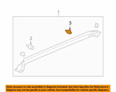 Clip de moldura basculante exterior Honda nuevo en paquete OEM 91513SM4000 Foto 1 de 2