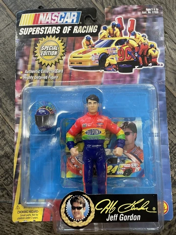 VINTAGE nascar jeff gordon Collectible Superstars Of Racing Figurine Cover