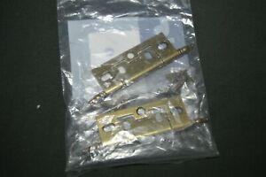 1" x 2-1/2" Non-Mortise Cabinet Hinges With Finials Hand-Rubbed Brass Pack of 2