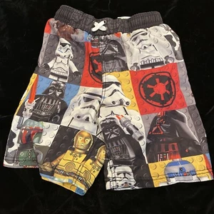 Lego Star Wars Boys Swimming Trunks Size 6/7 Multi Color And Characters - Picture 1 of 5