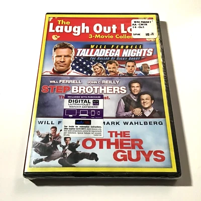 Laugh Out Loud 3 Movie Collection DVD Talladega Nights Step Brothers Other Guys - Image 1 of 3