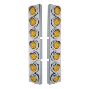 Kit de limpiador de aire frontal Kenworth 14 luces LED ámbar reflector - lente ámbar - Imagen 1 de 6