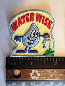 Girl Scout/Camp Fire/Boy Scout Water Wise Patches - New - Qty1 - Picture 1 of 2