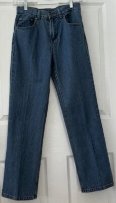 Мальчики Faded Glory джинсы размер 14R регулируемая талия синий джинсовой ткани прямой ноги хлопок - Изображение 1 из 4