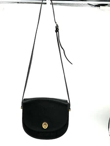 I-Santi Italy Black Embossed Leather Small Shoulder Cross Body Purse - Picture 1 of 21