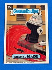 Draind Blaine 1987 seau à ordures enfants #447b pièce de puzzle dos LIVRAISON GRATUITE !!!