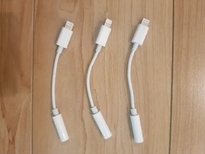 3 # pcs For iPhone Headphone Adapter Jack 8 Pin to 3.5mm Aux Cord Dongle Conver - Picture 1 of 5