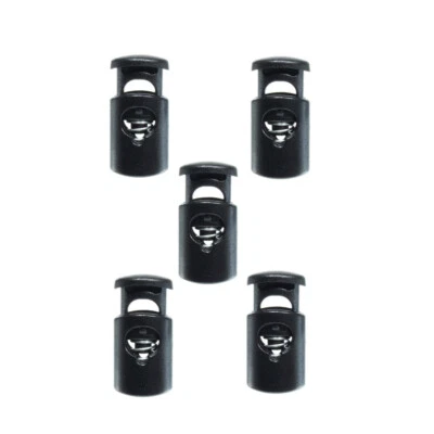 Paracord Planet 5 Pack, Plastic Toggle Barrel Shock Cord Lock Stopper Spring End