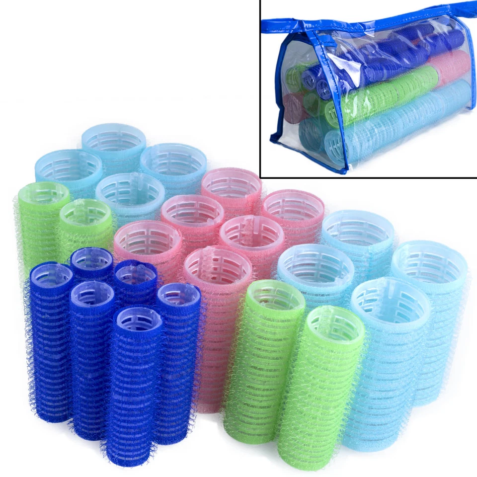 24 HAFTWICKLER Lockenwickler m.TASCHE WICKLER Friseurbedarf LOCKEN Haar Ø15-28mm - Bild 1 von 4