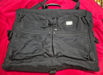 TUMI Alpha Tri-fold Carry-On Travel Garment Bag Ballistic Nylon Black 236D3 - Image 1 of 4