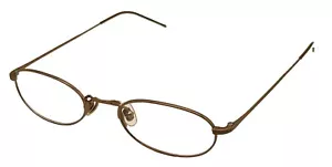 John Varvatos Eyeglasses Oval Men Gold Metal Eyewear Frame V127 48mm - Picture 1 of 14