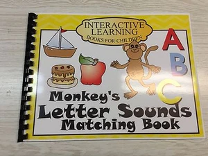 Interactive Learning Books for Children - Letter Sounds w/ 26 Laminated Cards - Picture 1 of 5