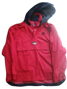 (VTG)  CHAPS RAULPH LAUREN 1/4 Zip Hooded jacket / Windbreaker/Jkt  RED SIZE XL! - Picture 1 of 6