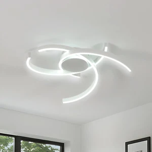 Plafoniera LED a Soffitto Curvo 45W 4450 LM, Plafoniera Moderna, Design Creativo - Foto 1 di 12