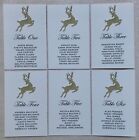 Christmas Wedding Table Plan Cards / Loose Reindeer Seating Chart Cards