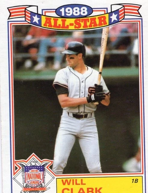 Will Clark 1990 Topps All Star Commemorative 13 of 22 - Image 1 of 1