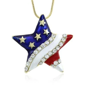 Collar Estrella Bandera de los Estados Unidos 4 de Julio Día de la Independencia 4 de Julio s1 - Imagen 1 de 1