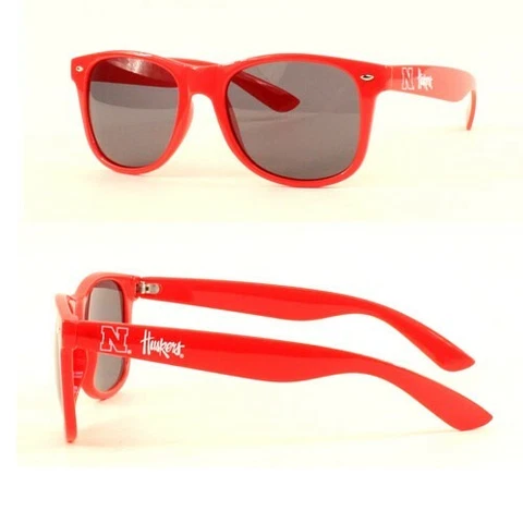 Nebraska Cornhuskers Sunglasses Beachfarer Red UV400 AND W/FREE POUCH/BAG NEW Cover
