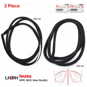 Pair Front Door Rubber Seal Weatherstrip For Isuzu NPR NKR 110 115 1985 - 1993 - Imagen 1 de 9