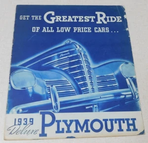 1939 Plymouth Deluxe advertising brochure - Picture 1 of 3