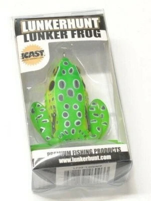 LunkerHunt 2.25" Lunker Frog 1/2oz. Señuelo de Pesca Bajo/Leopardo   Foto 1 de 3