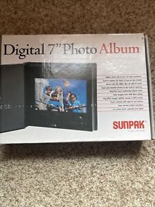 Sunpak Digital 7" Portable Album Frame 2 GB Memory Alarm SD Card no power supply