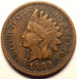 1903 INDIAN HEAD CENT PENNY GOOD #MC_083 - Picture 1 of 3