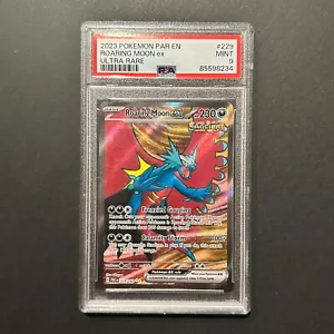 2023 Pokemon Par En-Paradox Rift #229 Roaring Moon Ex Ultra Rare PSA 9 - Picture 1 of 2