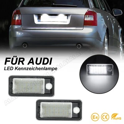 LED Kennzeichenleuchten  für Audi A3 S3 8P A4 S4 8E B6 B7 A6 4F Q7 4L Kennzeiche - Bild 1 von 4