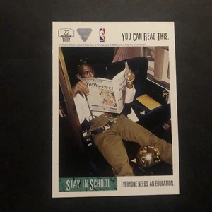 1991-92 upper deck #22 Michael Jordan stay in school chicago bulls - Bild 1 von 2