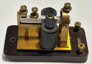 Antique Signal Electric Key Tone Sounder Morse Code Telegraph estate find 4 OHMs - Picture 1 of 5