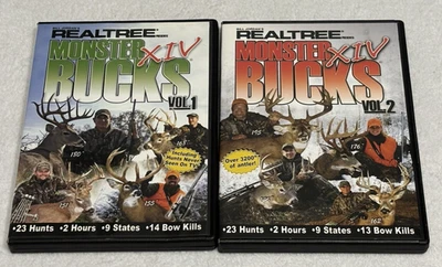 Realtree Monster Bucks XIV Vol 1 and Vol 2 ||  Hunting DVDs || pre-owned - Image 1 of 4