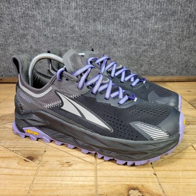 Zapatillas deportivas Altra Olympus 5 para mujer talla 9,5 negras blancas moradas para correr senderismo Foto 1 de 4