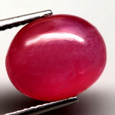 5.88Ct. Natural Gemstone Ruby Pinkish Red Oval Cabochon Mozambique Ravishing - Image 1 of 4