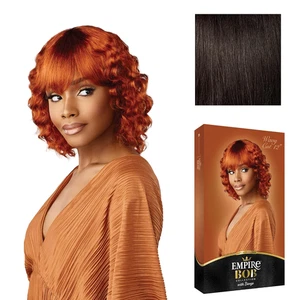 Parrucca capelli umani Empire Bob - taglio ondulato 12 pollici cappuccio a rete per telaio viso per comfort con - Foto 1 di 12