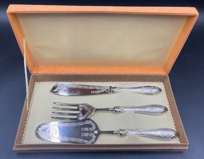 SET SERVIZIO POSATE DOLCI DOLCE TORTA PORTATE LA SAN MARCO ARGENTO 800 - Immagine 1 di 4